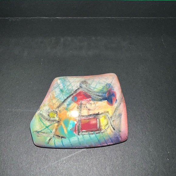 Harris Cies 1992 Abstract Art Brooch - Picture 3 of 3